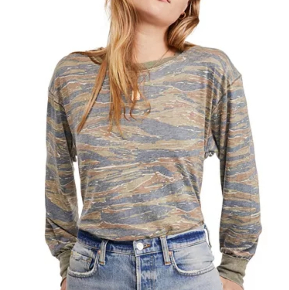 NWT FREE PEOPLE Tiger Combo 🐅 Top XS-M
